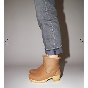 No. 6 Tan Ankle Booties with Timeless Elegance